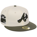 Atlanta Braves MLB Chrome Olive New Era 59FIFTY