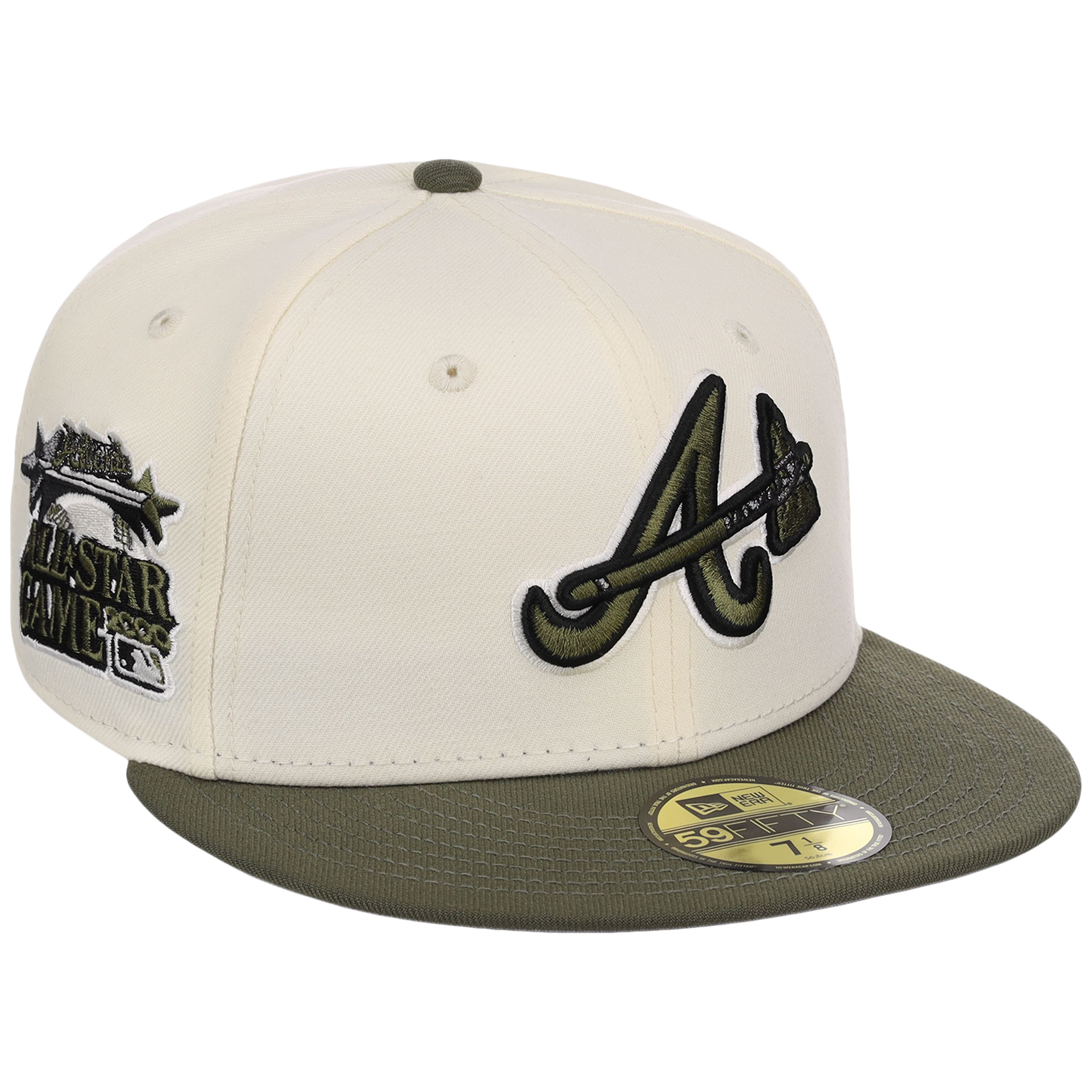 Atlanta Braves MLB Chrome Olive New Era 59FIFTY