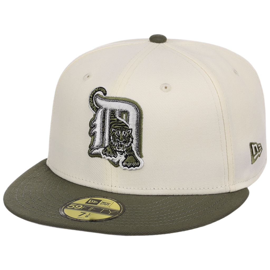 Detroit Tigers MLB Chrome Olive New Era 59FIFTY