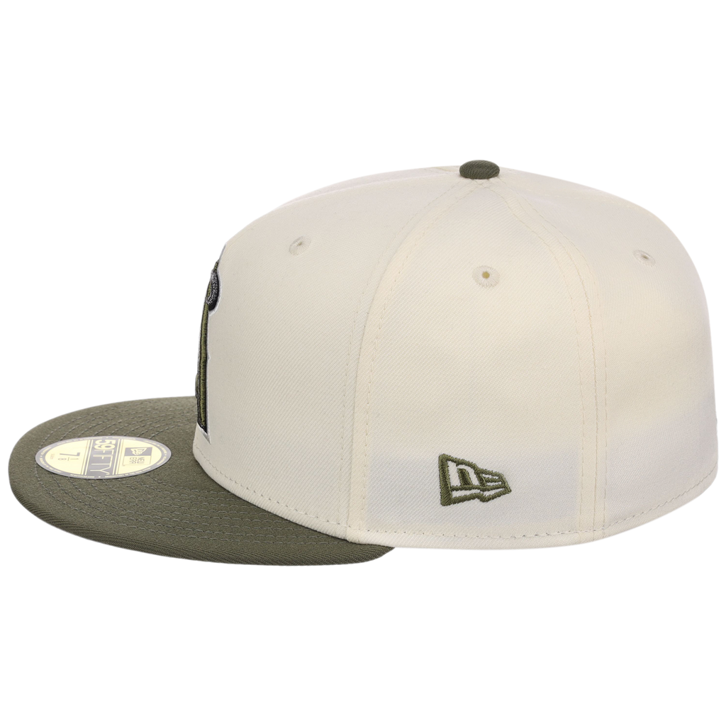 Los Angeles Angels MLB Chrome Olive New Era 59FIFTY