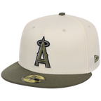 Los Angeles Angels MLB Chrome Olive New Era 59FIFTY