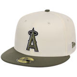 Los Angeles Angels MLB Chrome Olive New Era 59FIFTY