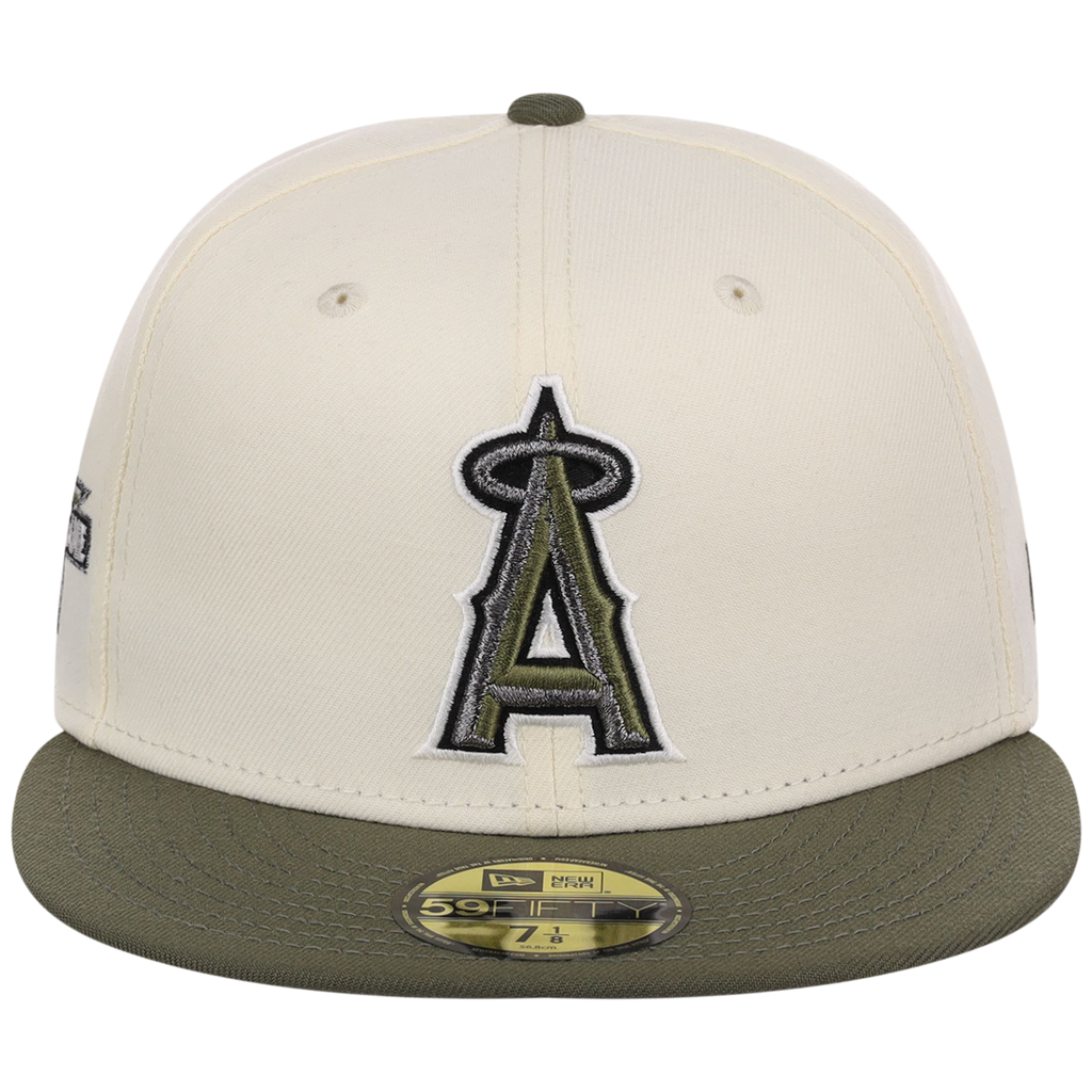 Los Angeles Angels MLB Chrome Olive New Era 59FIFTY