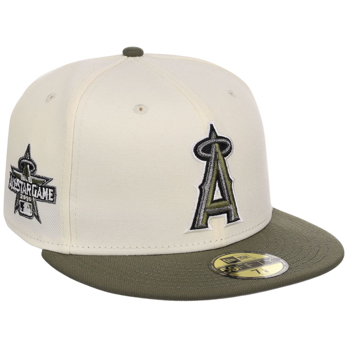 Los Angeles Angels MLB Chrome Olive New Era 59FIFTY