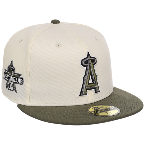 Los Angeles Angels MLB Chrome Olive New Era 59FIFTY