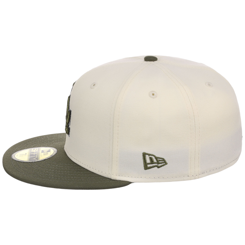 Los Angeles Dodgers MLB Chrome Olive New Era 59FIFTY