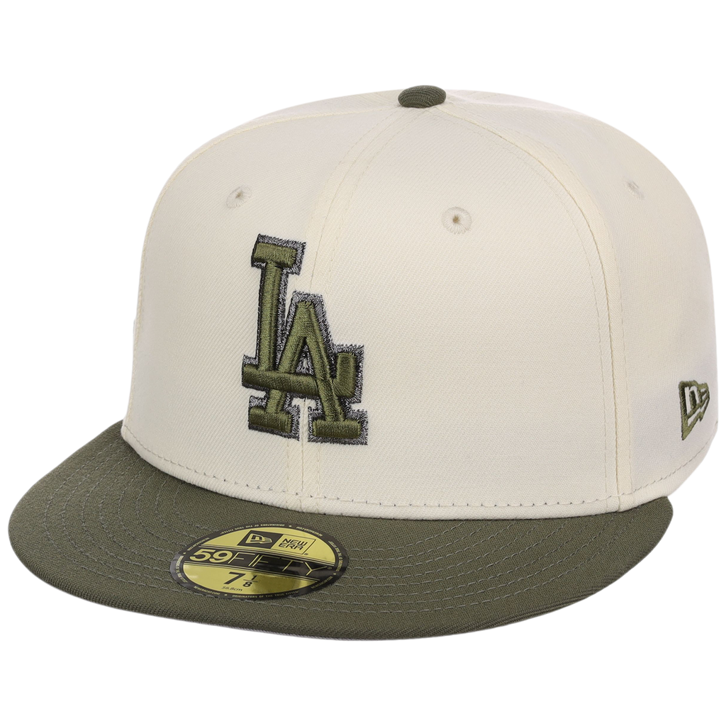 Los Angeles Dodgers MLB Chrome Olive New Era 59FIFTY