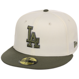 Los Angeles Dodgers MLB Chrome Olive New Era 59FIFTY