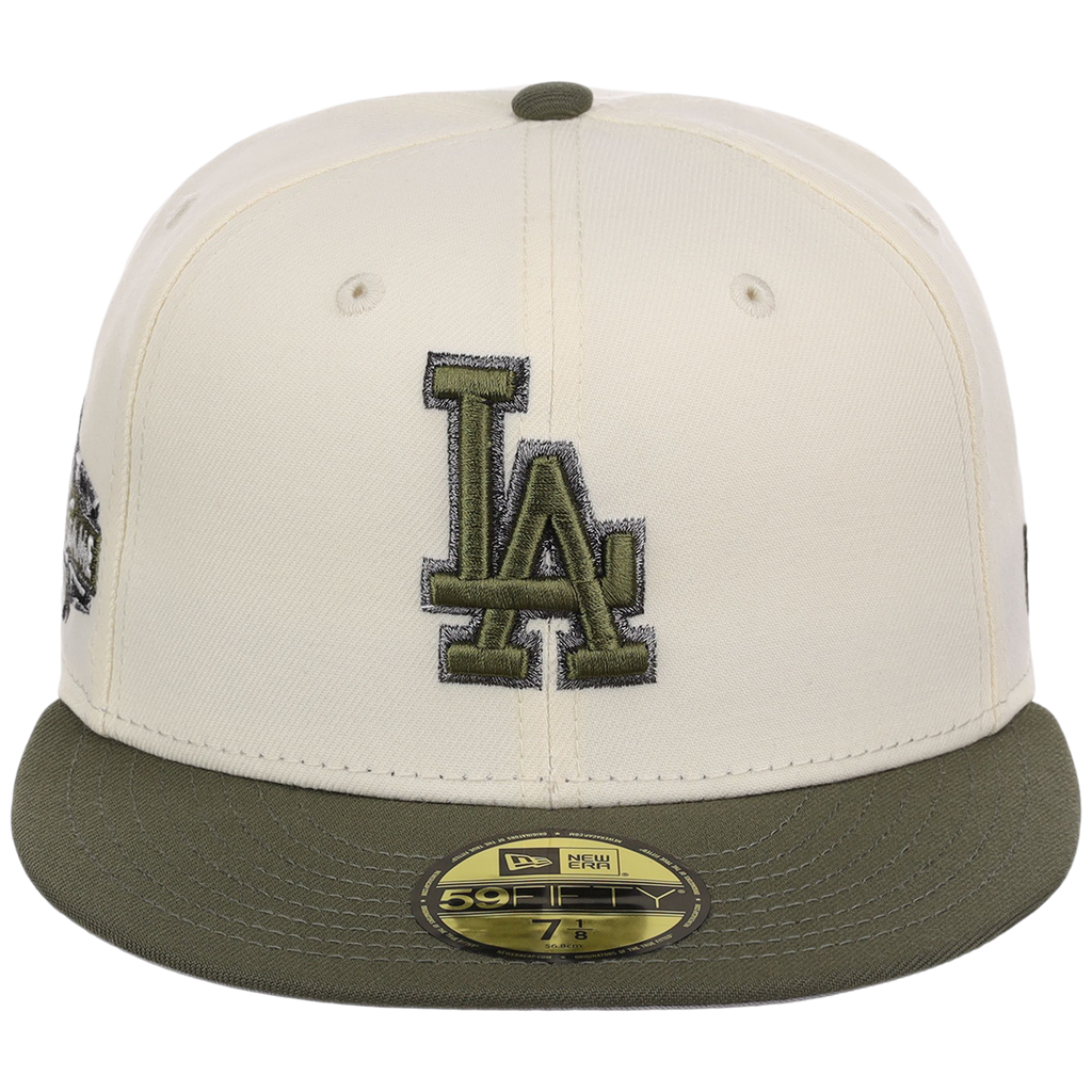 Los Angeles Dodgers MLB Chrome Olive New Era 59FIFTY