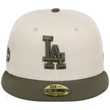 Los Angeles Dodgers MLB Chrome Olive New Era 59FIFTY