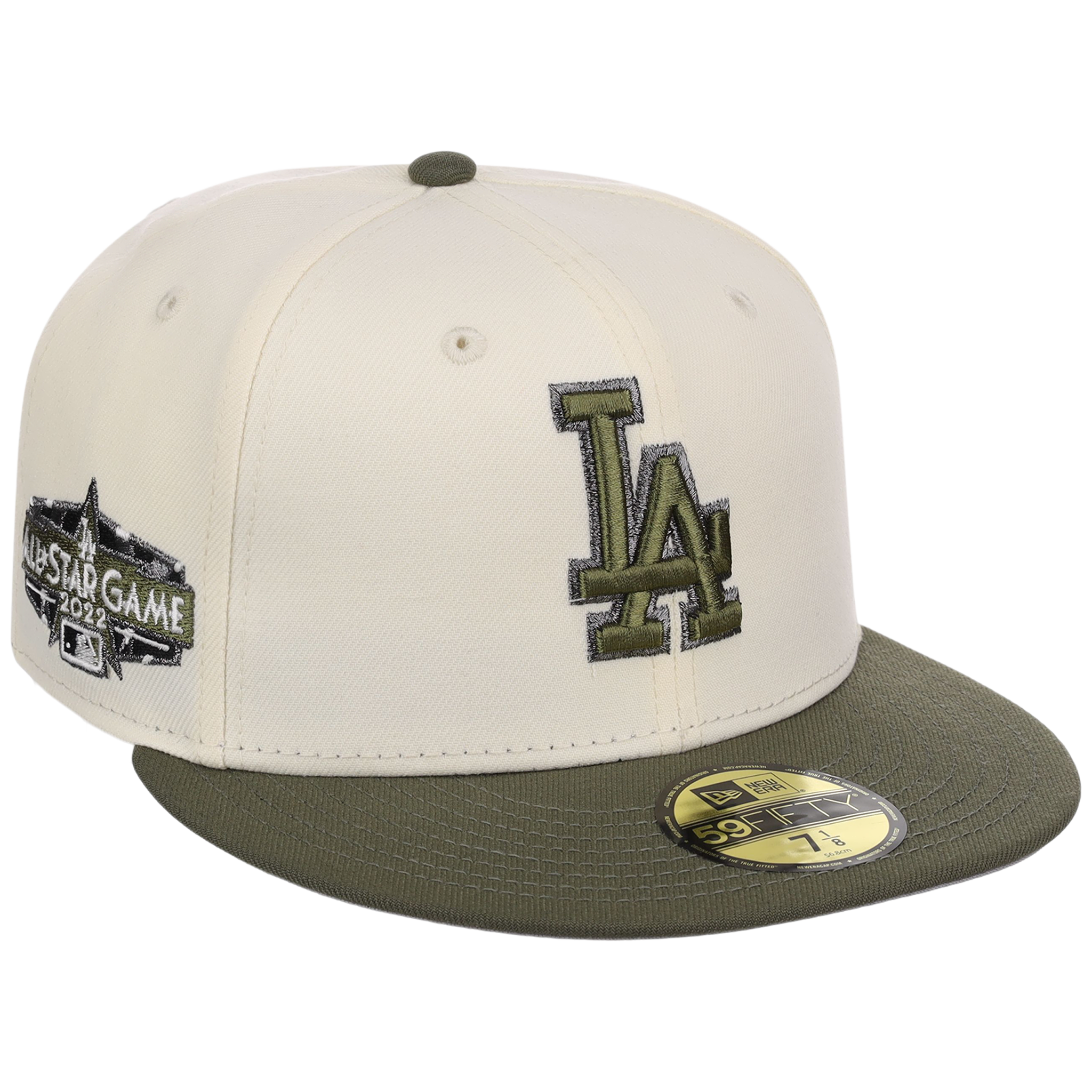 Los Angeles Dodgers MLB Chrome Olive New Era 59FIFTY