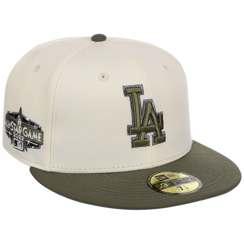 Los Angeles Dodgers MLB Chrome Olive New Era 59FIFTY – LidsHatDrop