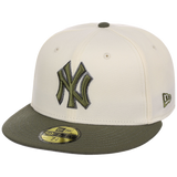 New York Yankees MLB Chrome Olive New Era 59FIFTY