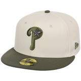 Philadelphia Phillies MLB Chrome Olive New Era 59FIFTY