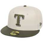Texas Rangers MLB Chrome Olive New Era 59FIFTY