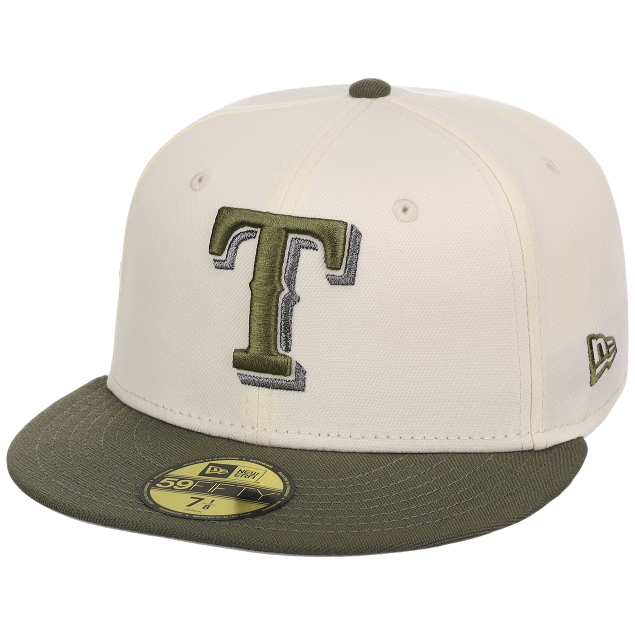 Texas Rangers MLB Chrome Olive New Era 59FIFTY