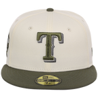 Texas Rangers MLB Chrome Olive New Era 59FIFTY
