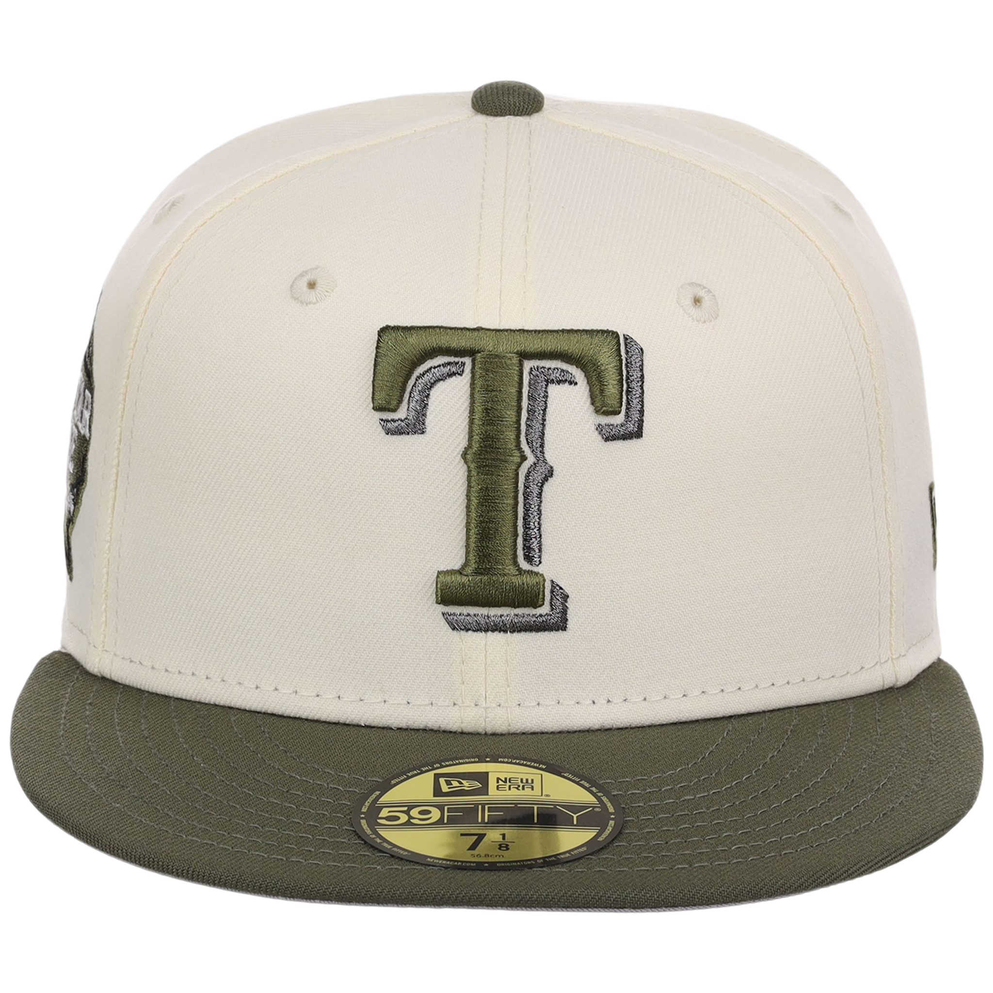 Texas Rangers MLB Chrome Olive New Era 59FIFTY
