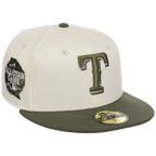 Texas Rangers MLB Chrome Olive New Era 59FIFTY