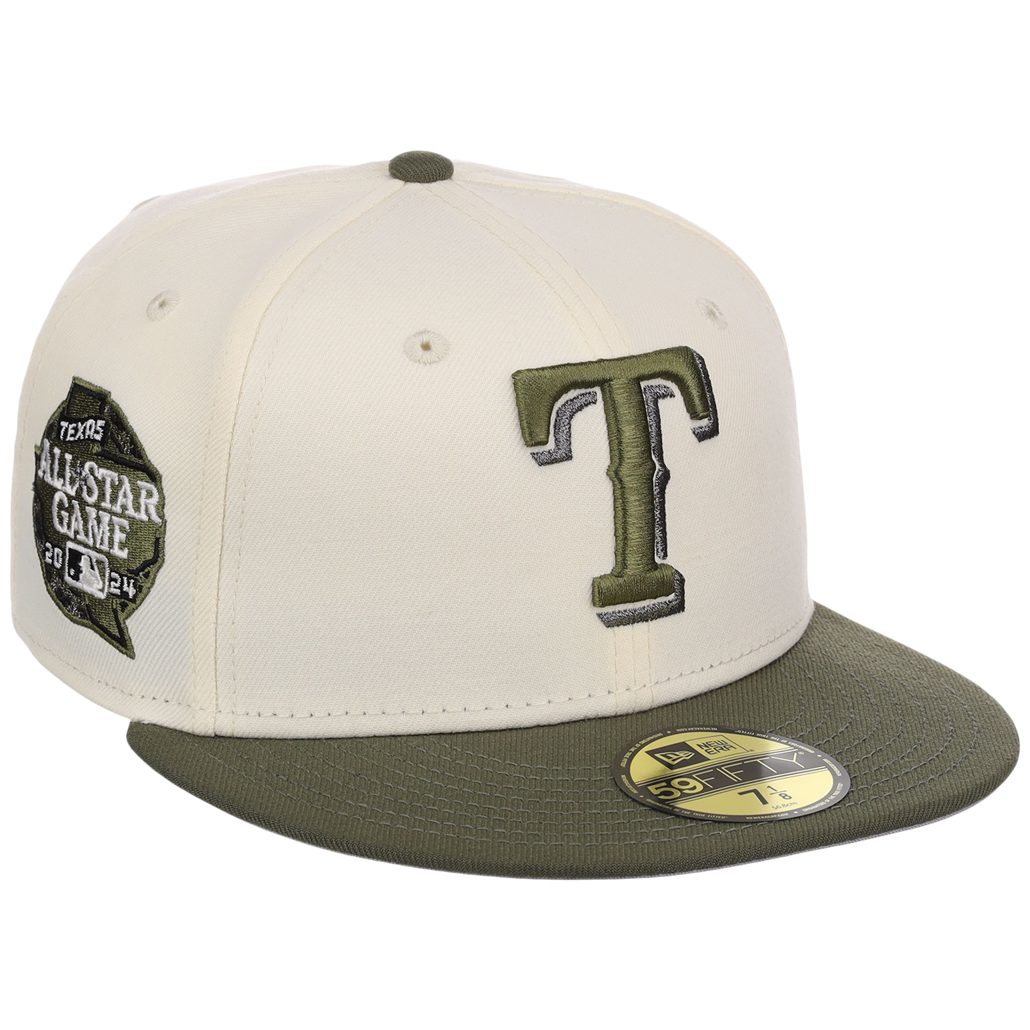 Texas Rangers MLB Chrome Olive New Era 59FIFTY