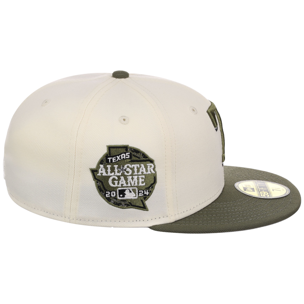 Texas Rangers MLB Chrome Olive New Era 59FIFTY
