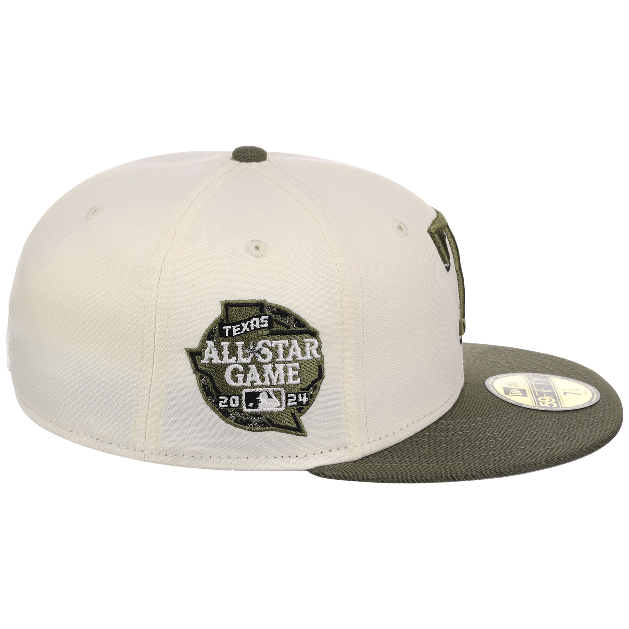 Texas Rangers MLB Chrome Olive New Era 59FIFTY
