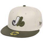 Montreal Expos MLB Chrome Olive New Era 59FIFTY
