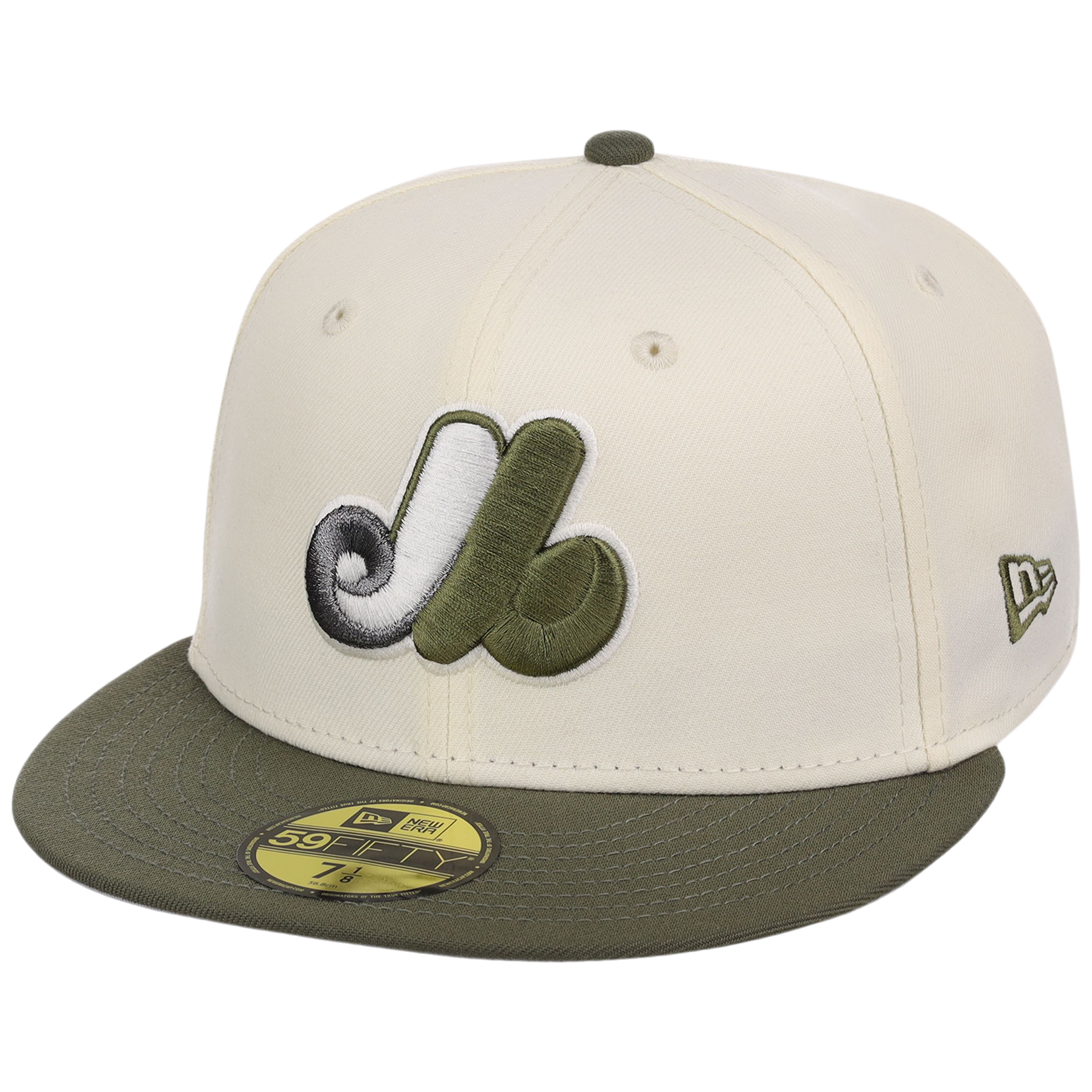 Montreal Expos MLB Chrome Olive New Era 59FIFTY