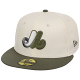 Montreal Expos MLB Chrome Olive New Era 59FIFTY