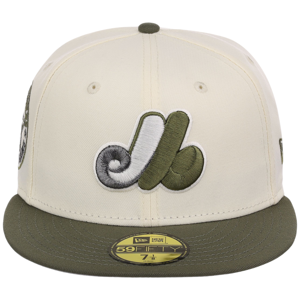 Montreal Expos MLB Chrome Olive New Era 59FIFTY