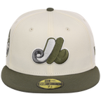 Montreal Expos MLB Chrome Olive New Era 59FIFTY
