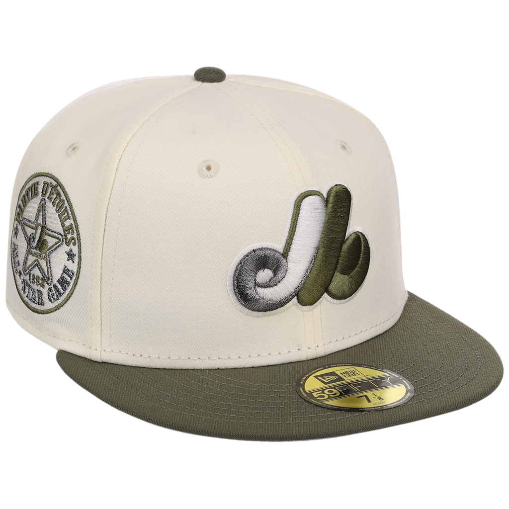 Montreal Expos MLB Chrome Olive New Era 59FIFTY