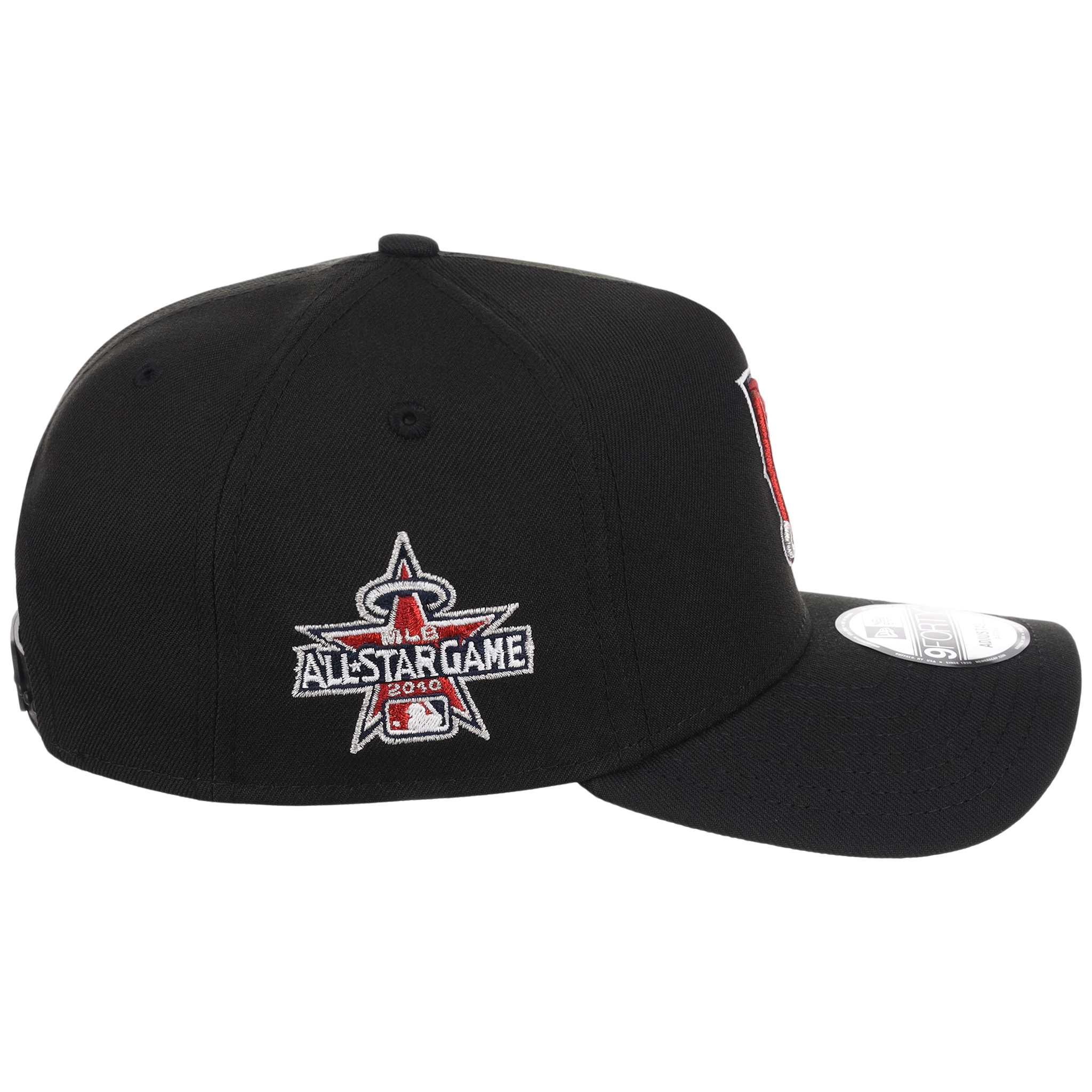 Anaheim Angels MLB Flipmode 2.0 Black Dome New Era 9FORTY A-Frame (Black/Black/Kelly Green)