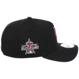 Anaheim Angels MLB Flipmode 2.0 Black Dome New Era 9FORTY A-Frame (Black/Black/Kelly Green)