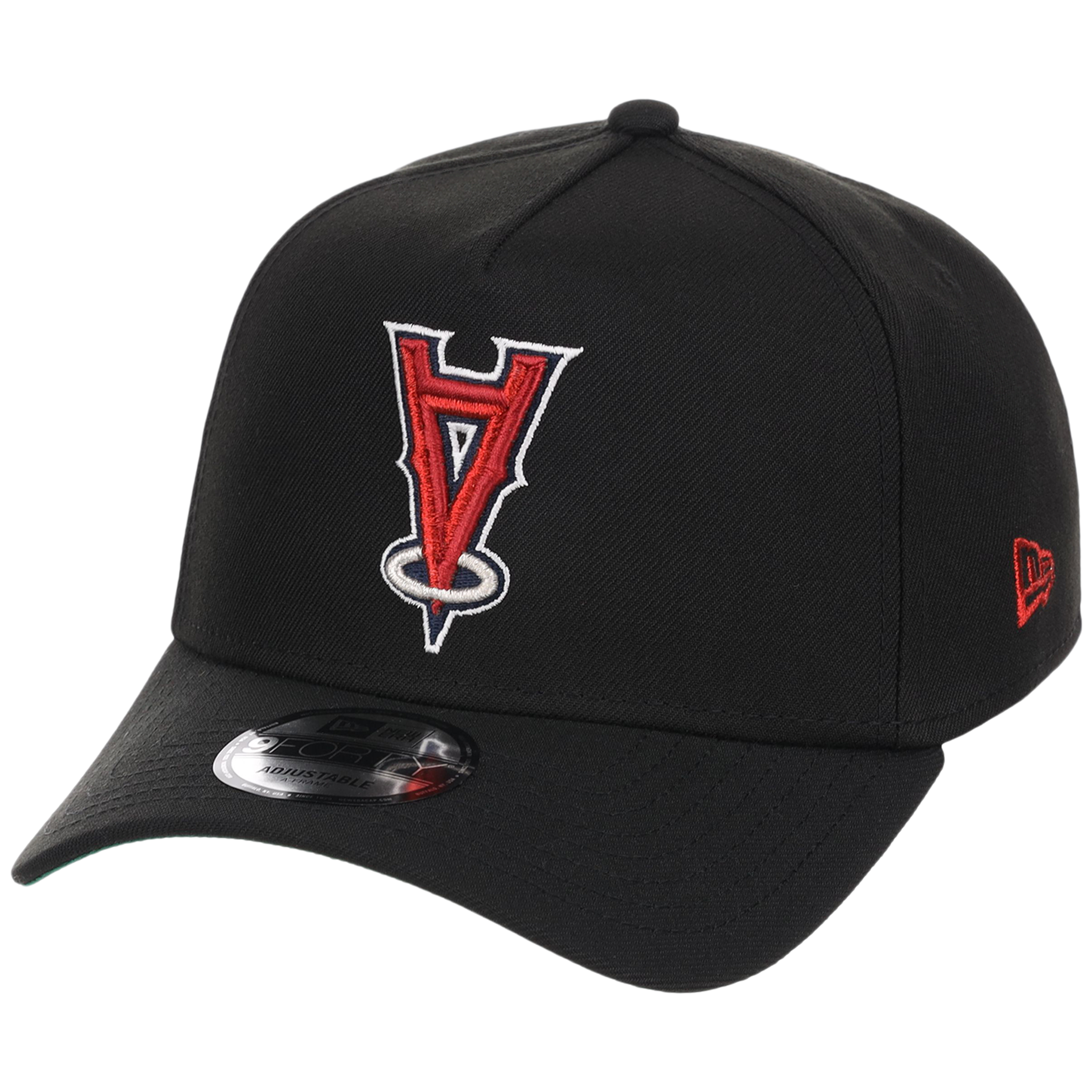 Anaheim Angels MLB Flipmode 2.0 Black Dome New Era 9FORTY A-Frame (Black/Black/Kelly Green)