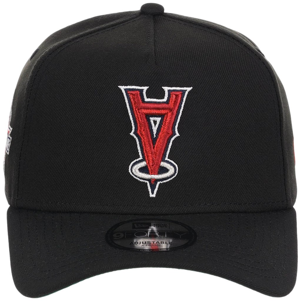 Anaheim Angels MLB Flipmode 2.0 Black Dome New Era 9FORTY A-Frame (Black/Black/Kelly Green)