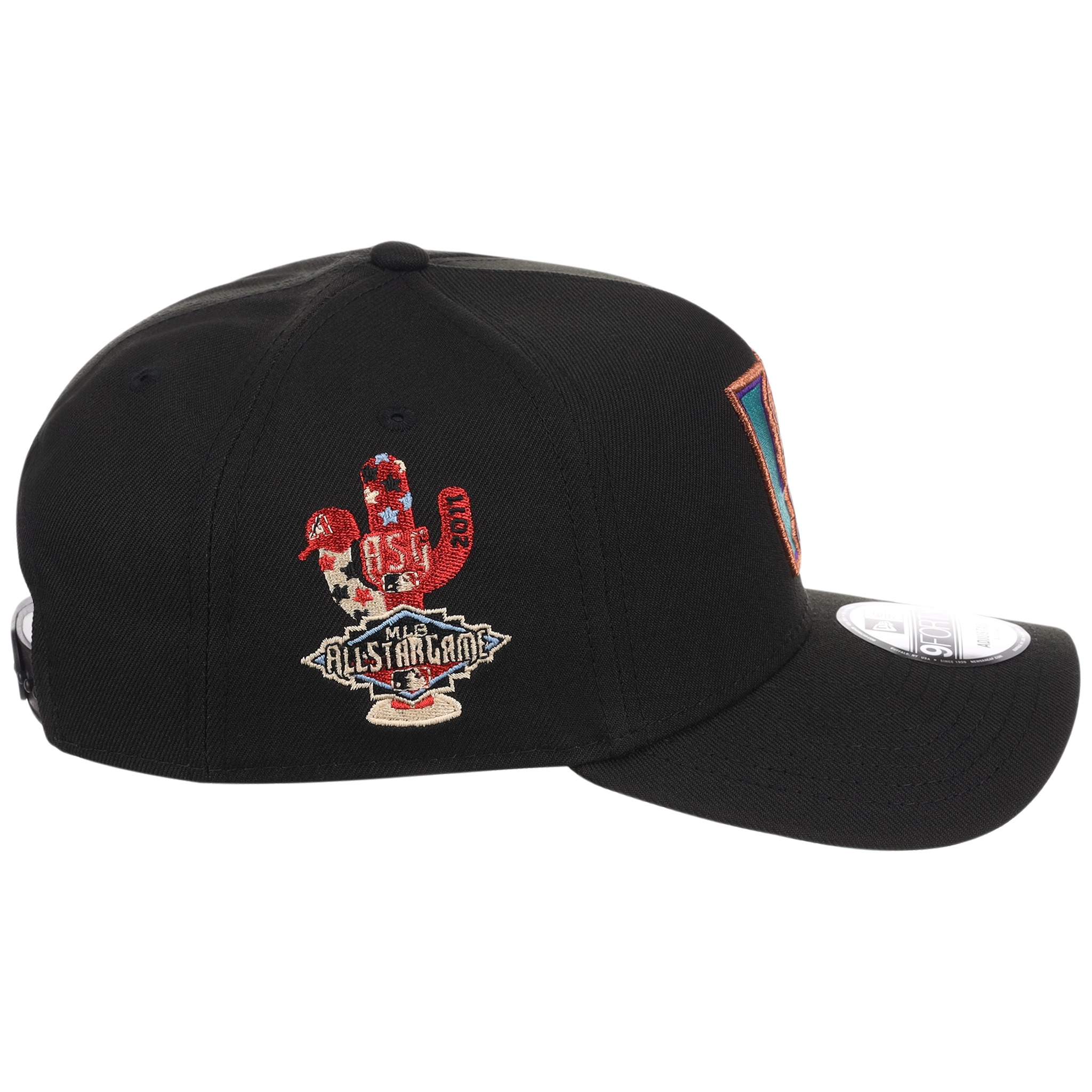 Arizona Diamondbacks MLB Flipmode 2.0 Black Dome New Era 9FORTY A-Frame (Black/Black/Kelly Green)