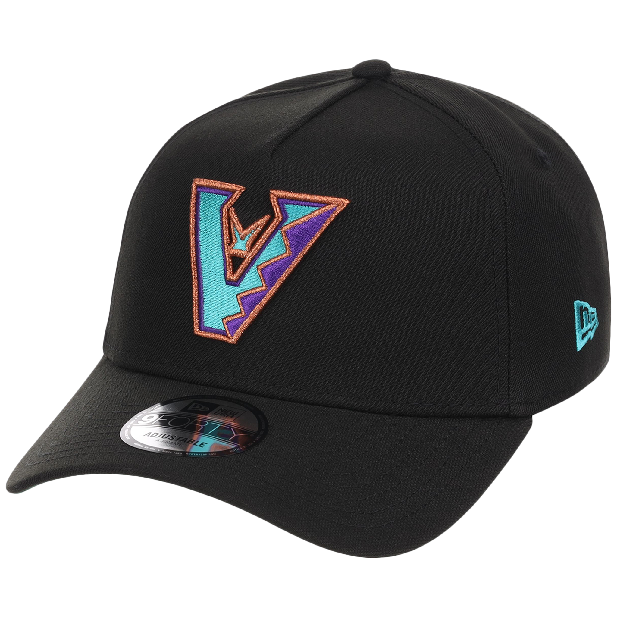 Arizona Diamondbacks MLB Flipmode 2.0 Black Dome New Era 9FORTY A-Frame (Black/Black/Kelly Green)
