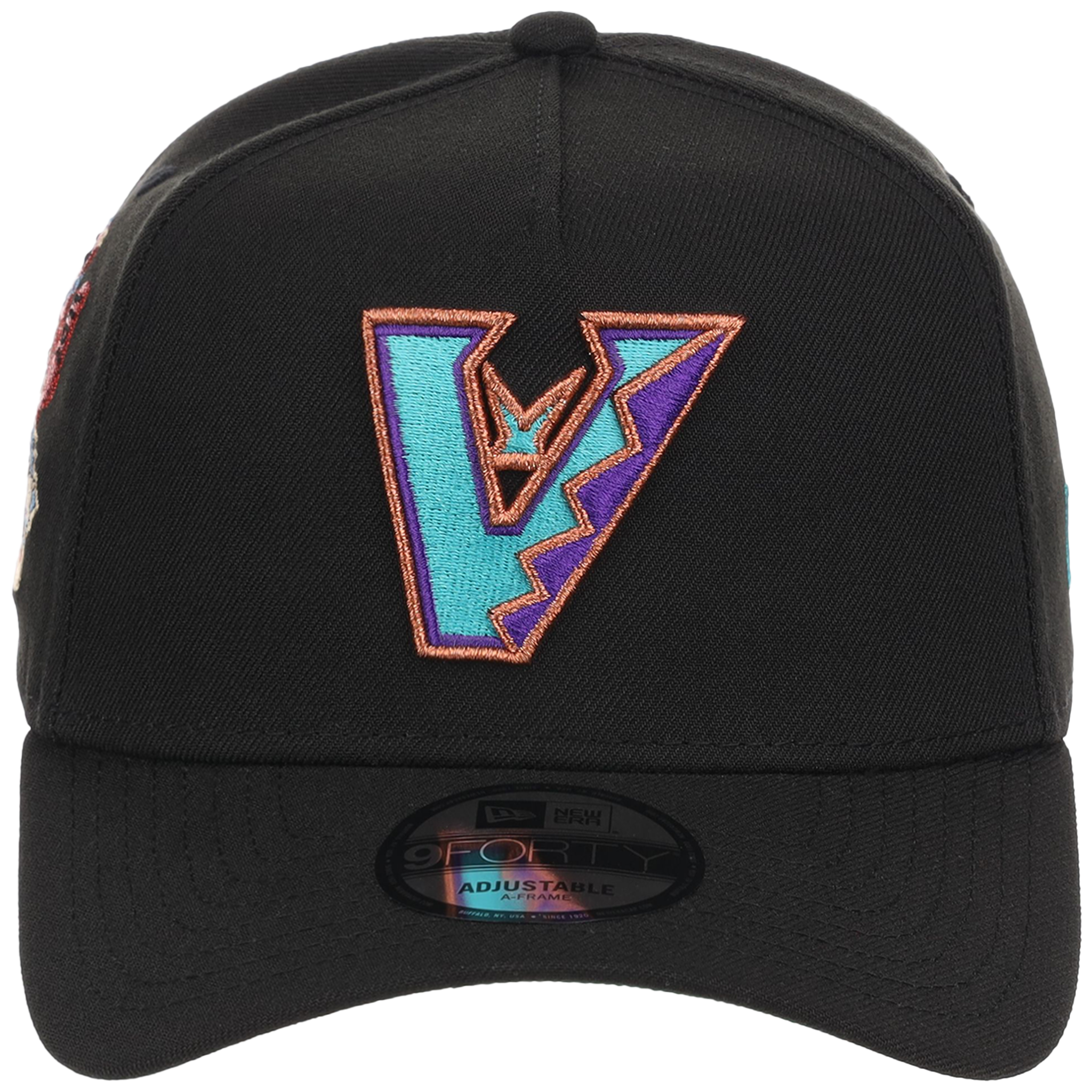 Arizona Diamondbacks MLB Flipmode 2.0 Black Dome New Era 9FORTY A-Frame (Black/Black/Kelly Green)