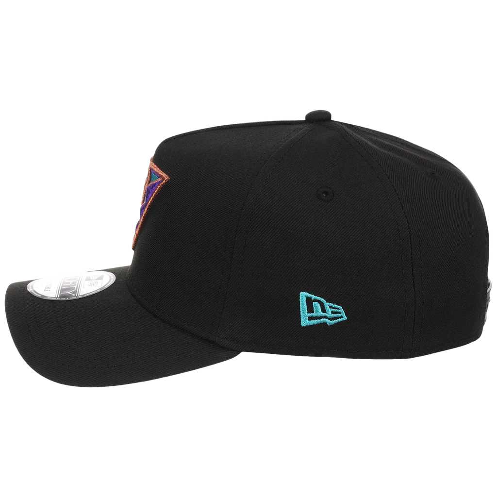 Arizona Diamondbacks MLB Flipmode 2.0 Black Dome New Era 9FORTY A-Frame (Black/Black/Kelly Green)