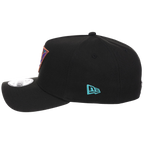Arizona Diamondbacks MLB Flipmode 2.0 Black Dome New Era 9FORTY A-Frame (Black/Black/Kelly Green)