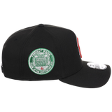 Boston Red Sox MLB Flipmode 2.0 Black Dome New Era 9FORTY A-Frame (Black/Black/Kelly Green)
