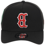 Boston Red Sox MLB Flipmode 2.0 Black Dome New Era 9FORTY A-Frame (Black/Black/Kelly Green)