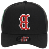 Boston Red Sox MLB Flipmode 2.0 Black Dome New Era 9FORTY A-Frame (Black/Black/Kelly Green)