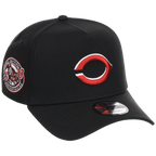 Cincinnati Reds MLB Flipmode 2.0 Black Dome New Era 9FORTY A-Frame (Black/Black/Kelly Green)