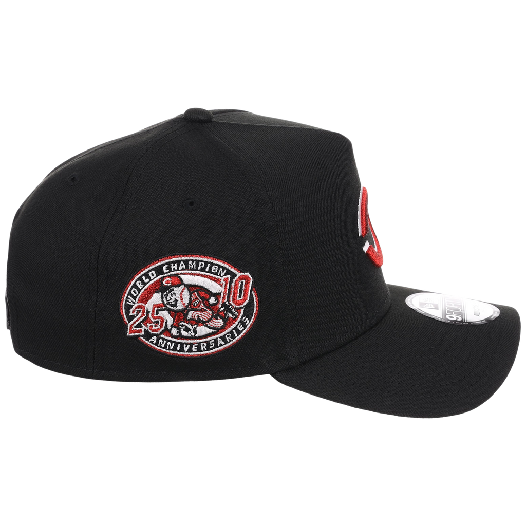 Cincinnati Reds MLB Flipmode 2.0 Black Dome New Era 9FORTY A-Frame (Black/Black/Kelly Green)