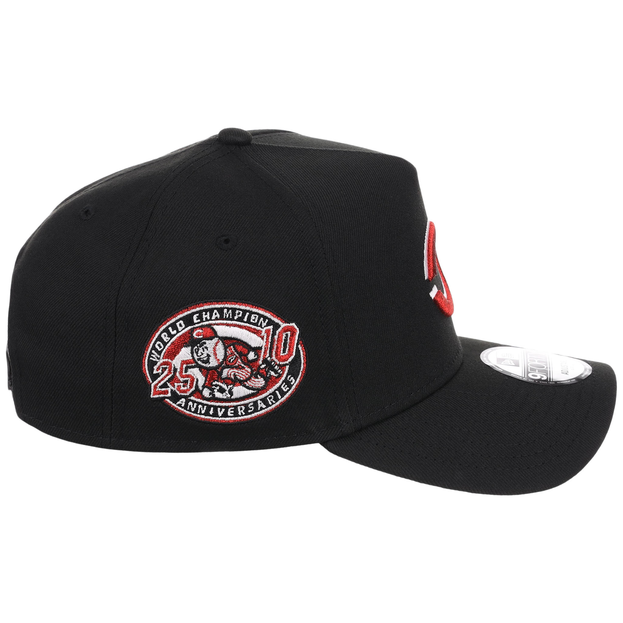Cincinnati Reds MLB Flipmode 2.0 Black Dome New Era 9FORTY A-Frame (Black/Black/Kelly Green)