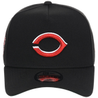 Cincinnati Reds MLB Flipmode 2.0 Black Dome New Era 9FORTY A-Frame (Black/Black/Kelly Green)
