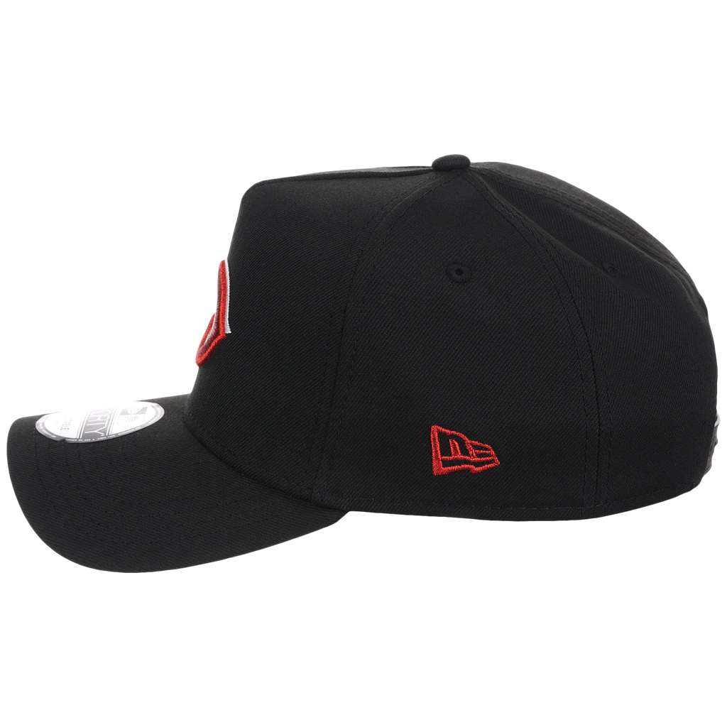 Cincinnati Reds MLB Flipmode 2.0 Black Dome New Era 9FORTY A-Frame (Black/Black/Kelly Green)