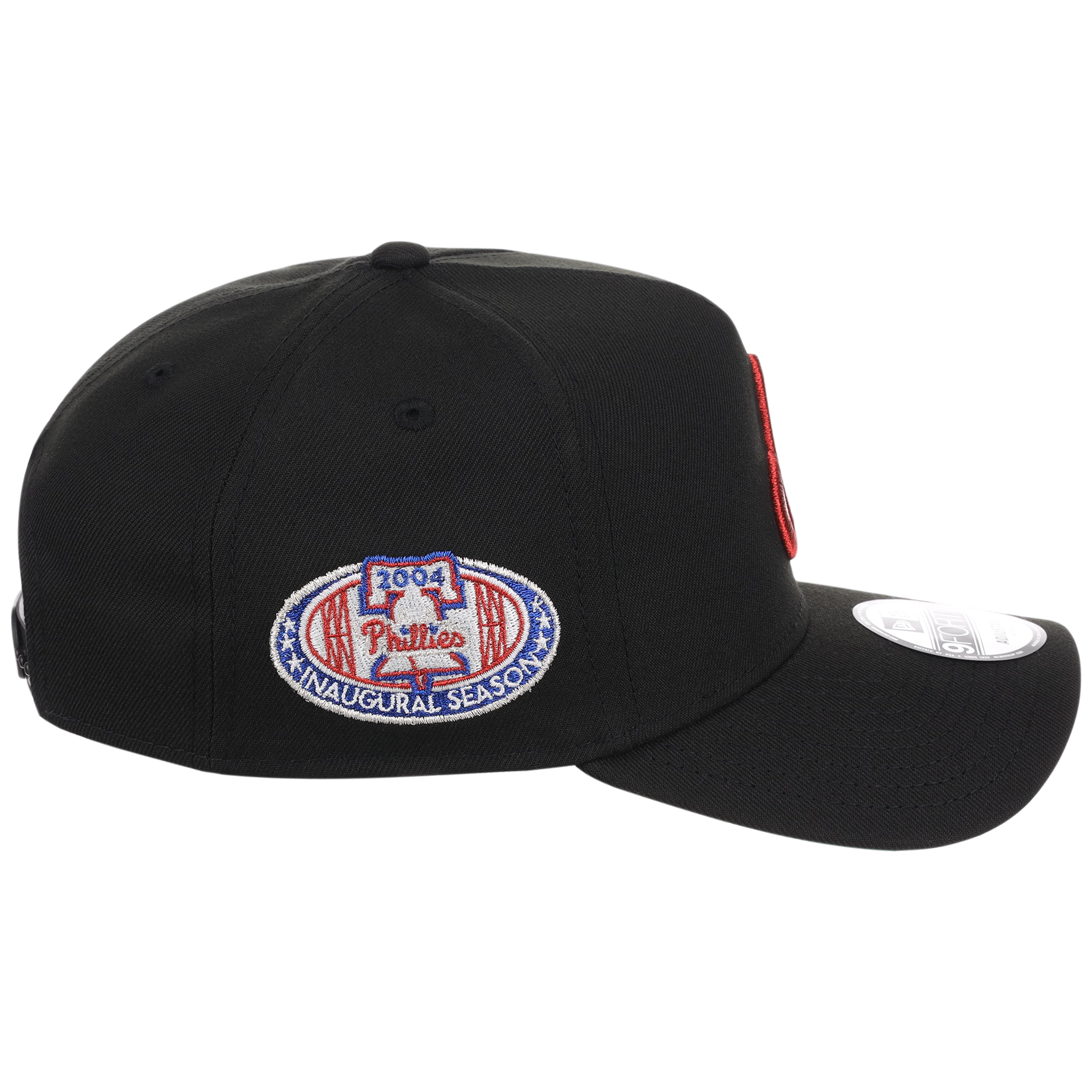Philadelphia Phillies MLB Flipmode 2.0 Black Dome New Era 9FORTY A-Frame (Black/Black/Kelly Green)